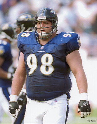 TONY SIRAGUSA 2006 BALTIMORE RAVENS 8X10 PHOTO