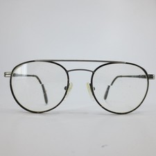 Ronnie Eye Q Pewter Tortoise Double Bridge Round Aviator Eyeglasses 50-19-135