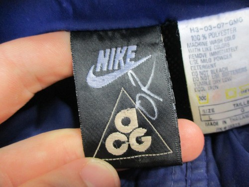 Vintage Nike ACG Jacket Mens Large Black F.I.T. Hooded Full Zip Anorak 90s by Nike, Size L, $79.99 - Photo 4
