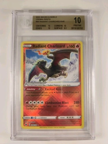 Pokémon TCG Radiant Charizard Crown Zenith 020/159 BGS 10