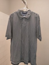 Camisa polo Tommy Hilfiger para hombre XL azul a rayas