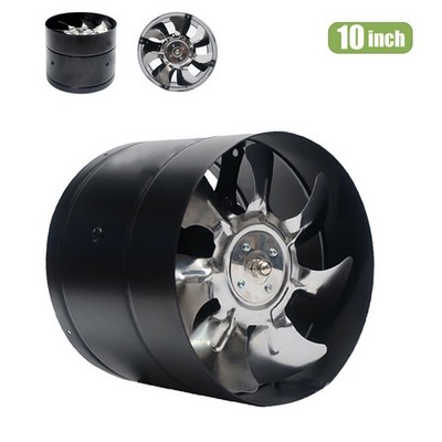 10'' Exhaust Inline Duct Fan Booster Airflow 1240 CFM Ducting Cooling Vent 110 V