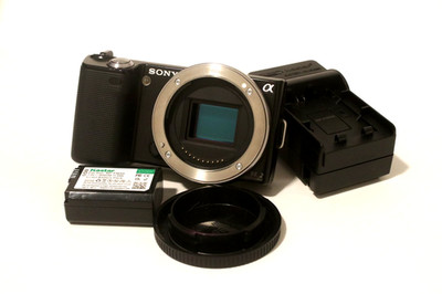 Sony Alpha NEX-5 14.2MP Mirrorless Digital Camera Body Only Tested Working