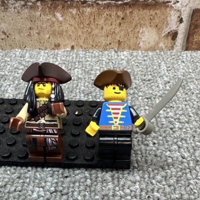 LEGO Pirate Minifigure Lot - Captain Jack Sparrow (POTC) & Classic 90s Pirate 