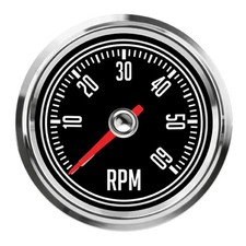 Speedhut Tachometer 6000 Rpm 2-58 In Dia Cj Classic Design Electric Each Speedhut Tachometer 6000 Rpm 2-58 In Dia Cj Classic Design Electric Each