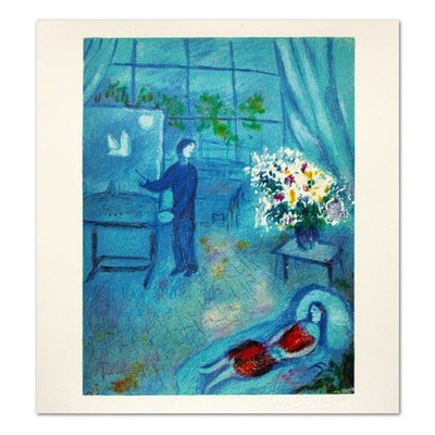 Marc Chagall (1887-1985), ''L'artiste Et Son Modele'' Limited Edition Lithograph w
