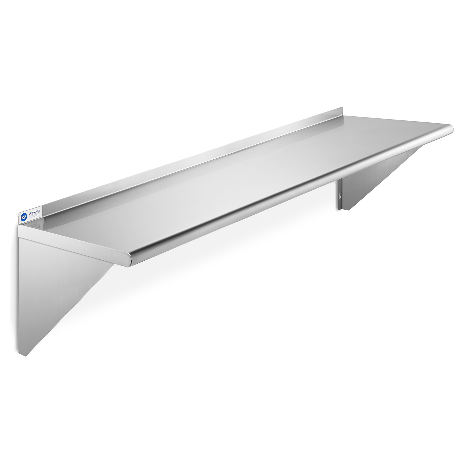 OPEN BOX - NSF Stainless Steel 12x60 Wall Shelf Commercial Restaurant Shelving