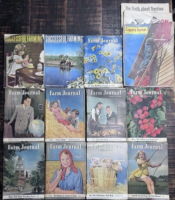 1940 s Vintage Farm Journal Magazines & Cappers Farmer Lot Of 14