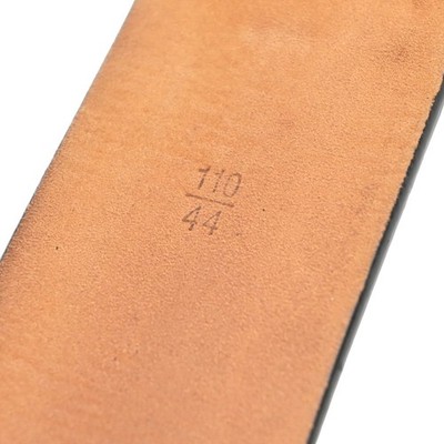 LOUIS VUITTON Logo Ceinture Utah Belt 110/44 Leather Brown  display picture 2