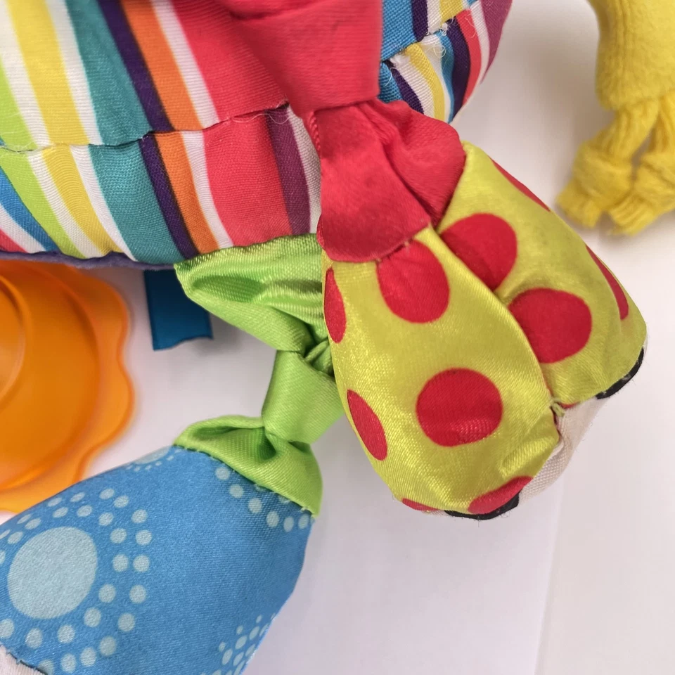 Lamaze Jacque the Peacock Clip & Go Sensory Toy Baby Stroller Plush Teether Crin - Image 4 of 4