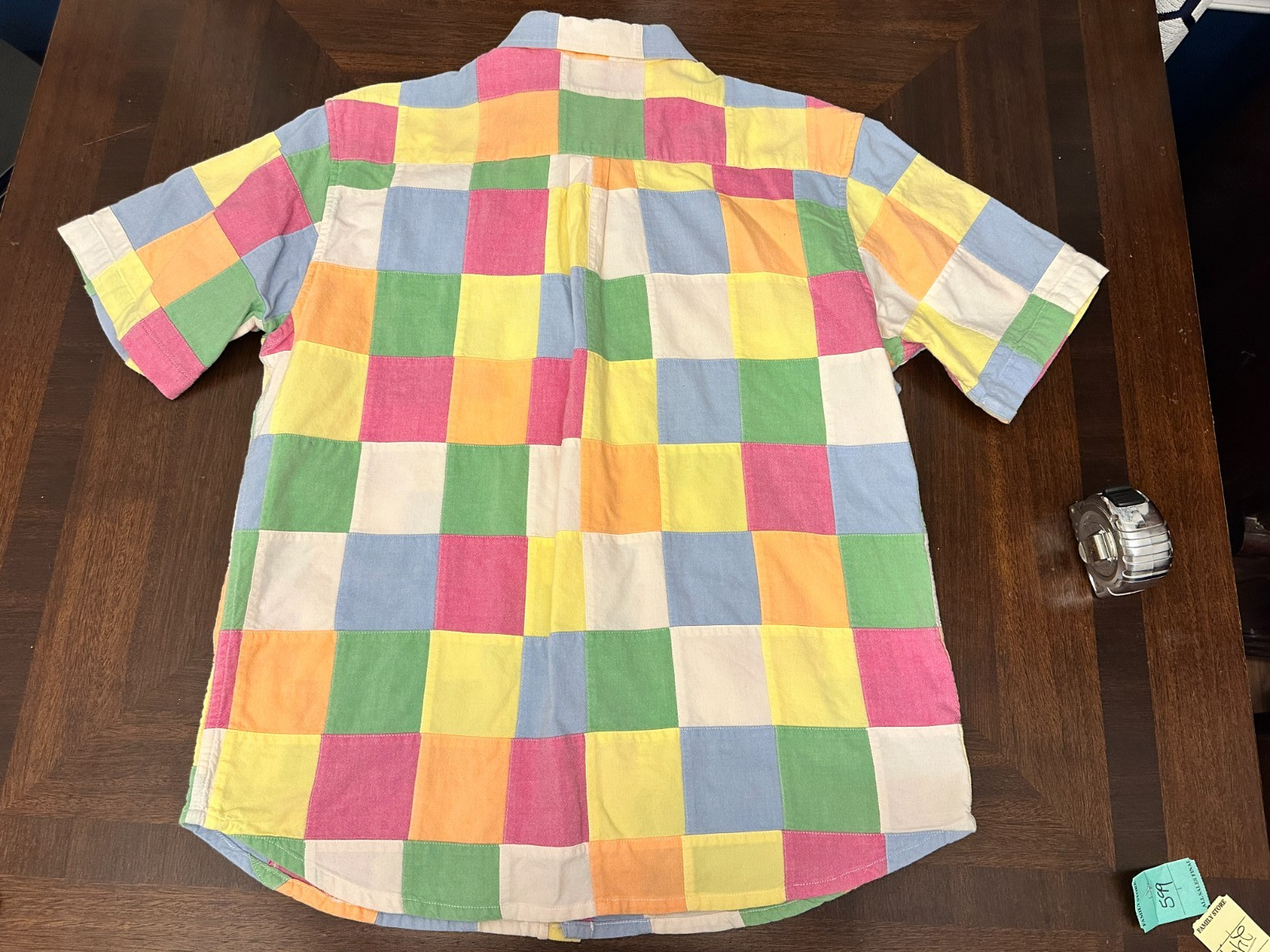 Scandia Woods Patchwork Button Down Shirt Mens La… - image 5