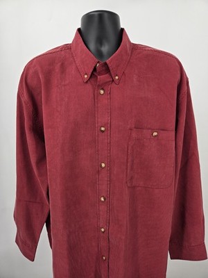 Orvis Shirt XL Red Fishing Outdoor Hunting Button-Down Walking Pocket Casual Men