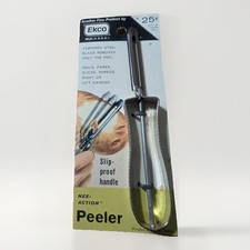 VTG Ekco Nee-Action Peeler Tempered Steel Blade USA Made NOS 3P 40s/50s Package