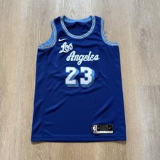 Nike Connect Swingman LA Lakers Lebron James NBA Finals Blue Jersey Men Small