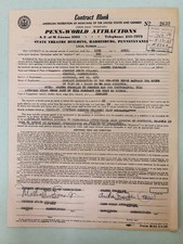 1965 Aretha Franklin Signed Concert Contract Rare Queen of Soul Cheyney State PA