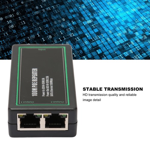 POE Extender Standard Gigabit Monitoring Signal Repeater Splitter For IP Came CB - Afbeelding 12 van 22