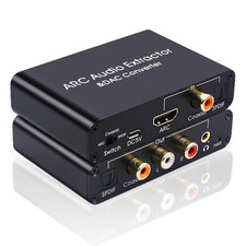 AMANKA HDMI ARC Audio Extractor DAC Wandler 192KHz Digital zu Analog SPDIF 3.5