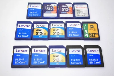 Lot De 19 Cartes Micro SDHC 4 Go - Toshiba Et Lexar - Classe 4