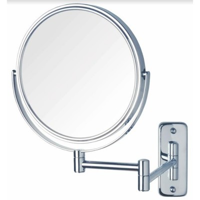 JERDON 8-Inch Two-Sided Swivel Wall Mount Mirror - Makeup Mirror with 8X