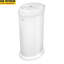 Diaper Pail Powder Coated Steel Odor Control Sliding Lid Childproof Lock New