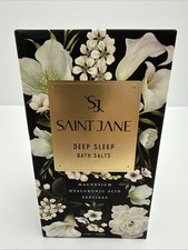 SAINT JANE Deep Sleep Bath Salts Magnesium, Peptides Luxury Floral 12oz /355mL