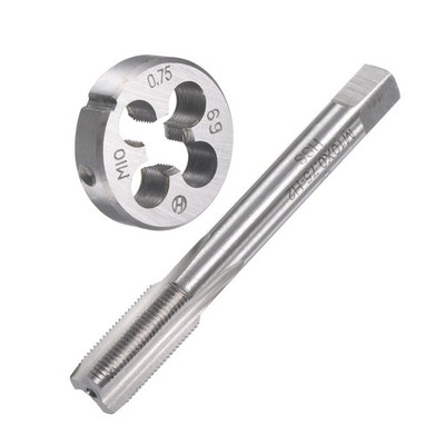 M10 x 0.75mm Metric Tap Die HSS Machine Thread Tap with Round Die