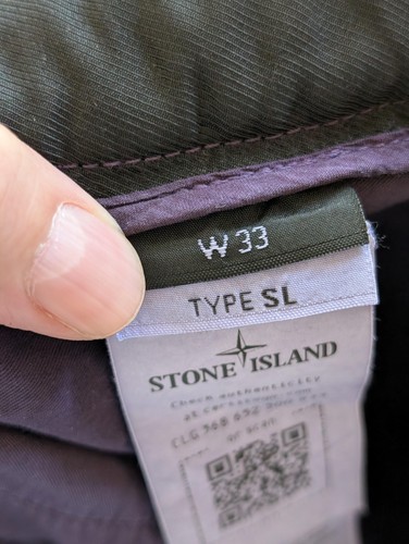 Stone Island Shorts Mens 33 Purple Type SL Cargo Cotton Stretch Certilogo Summer - Picture 8 of 19