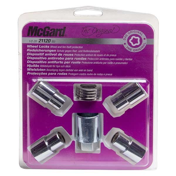 21120SU SU Locking Wheel Nut Set 1/2""x20 Flat 13/16"" Hex Lug Replacement McGard