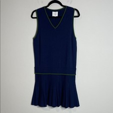 Reformation Blair V-Neck Pleated Skirt Sleeveless Sweater Dress Size Large NWT
