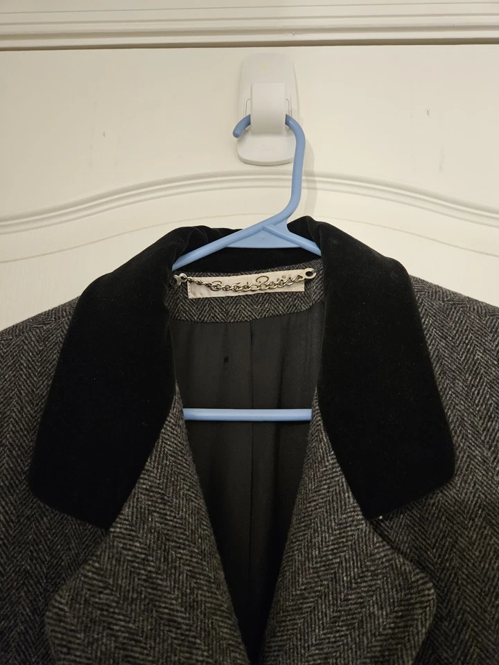 Abrigo de lana de espiga vintage de Central Park Foto 4 de 4