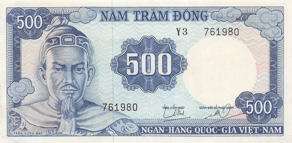 Vietnamese Paper Money 500 ₫ Denomination 1966 for sale | eBay