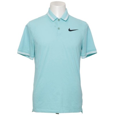 Nike Golf, Poloshirt, Größe: M, Modern Fit, Blau/Weiß, Polyester, Einfarbig #vJL