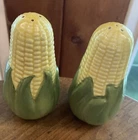 Vintage Shawnee Pottery Corn King Salt & Pepper Shakers 5 1/8”