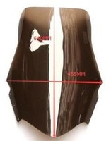 Passend FüR Yamaha Majesty 400 Motorrad Windschild 64Cm Smoke