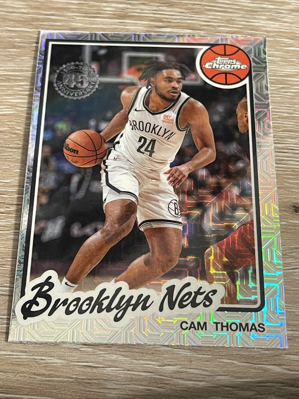 Cam Thomas 2025-26 Topps Basketball - Silver Pack Chrome Mojo #TC-CT Nets