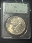 1882 S $1 Morgan Silver Dollar PCGS MS65 Rattler OGH