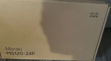 NEW Cisco Meraki MS120-24P-HW 24x GbE PoE+ Switch, Unclaimed - 1 Year Warranty