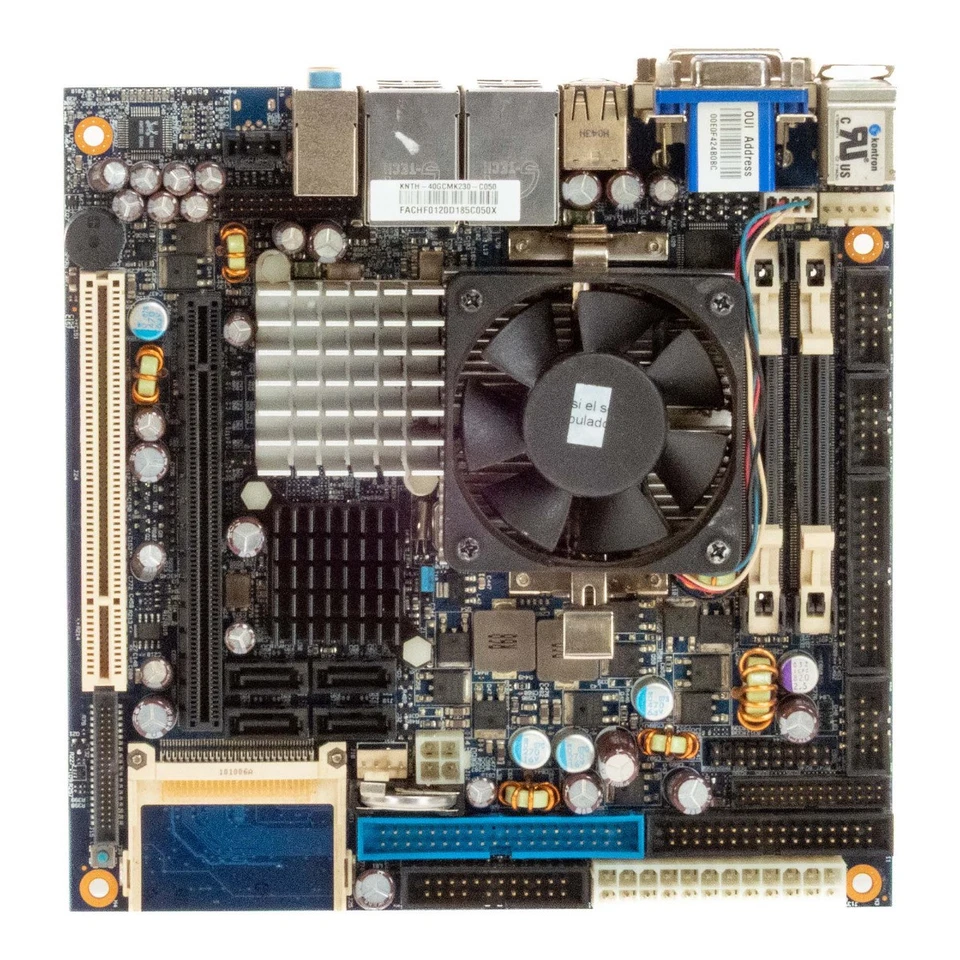 Kontron KT690-mITX 3700+ F1N Socket S1 DDR2 200-PIN Mini-Itx With CPU And Cooler - Image 2 of 3