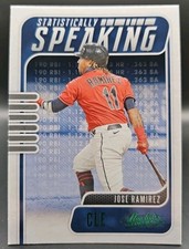 🔥2021 Panini Absolute Jose Ramirez Statistically Speaking Green #SS-7 GUARDIANS