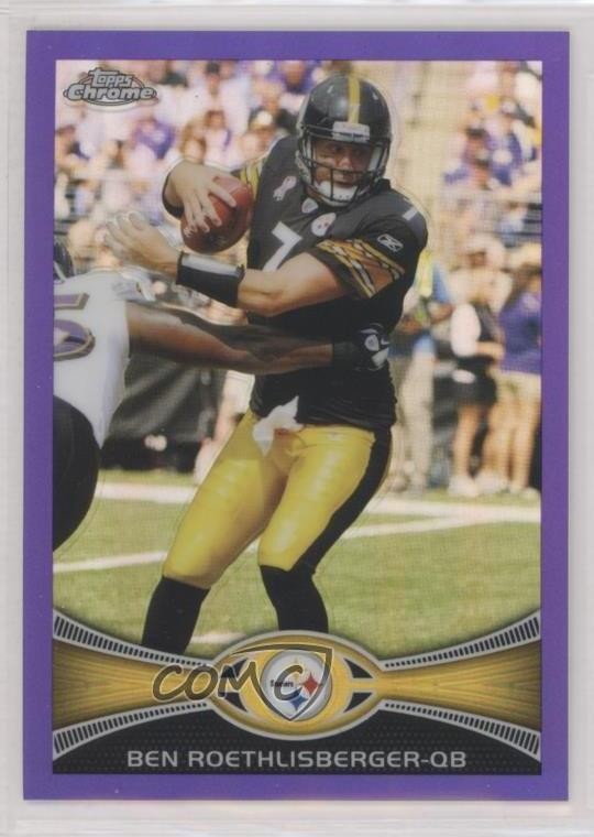 2012 Topps Chrome Retail Purple Refractor 252/499 Ben Roethlisberger #182 00em