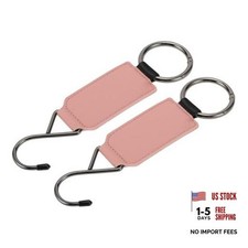 Pink Car Seat Headrest Hook Organizer - Universal Headrest Hooks for Back
