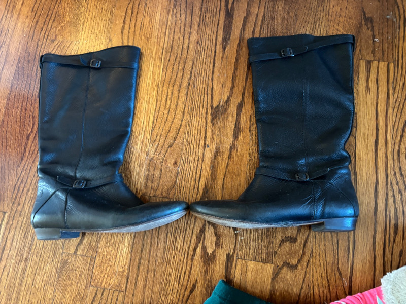 FRYE BLACK LEATHER BOOTS SZ 6.5