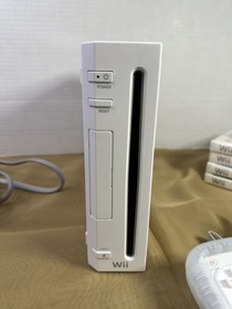 Nintendo Wii Console Bundle RVL-001 With 5 Games Mario Party Reformatted Tested!