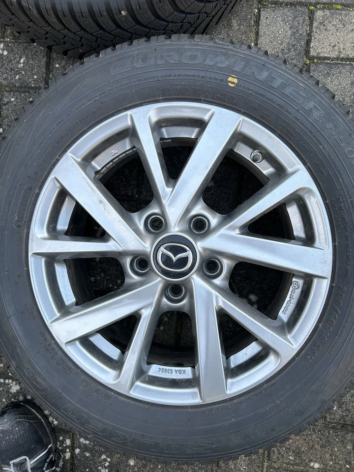 Winterkompletträder Mazda 3 (BP) – 205/60 R16 96H – Alufelgen – guter Zustand - Bild 2 von 4