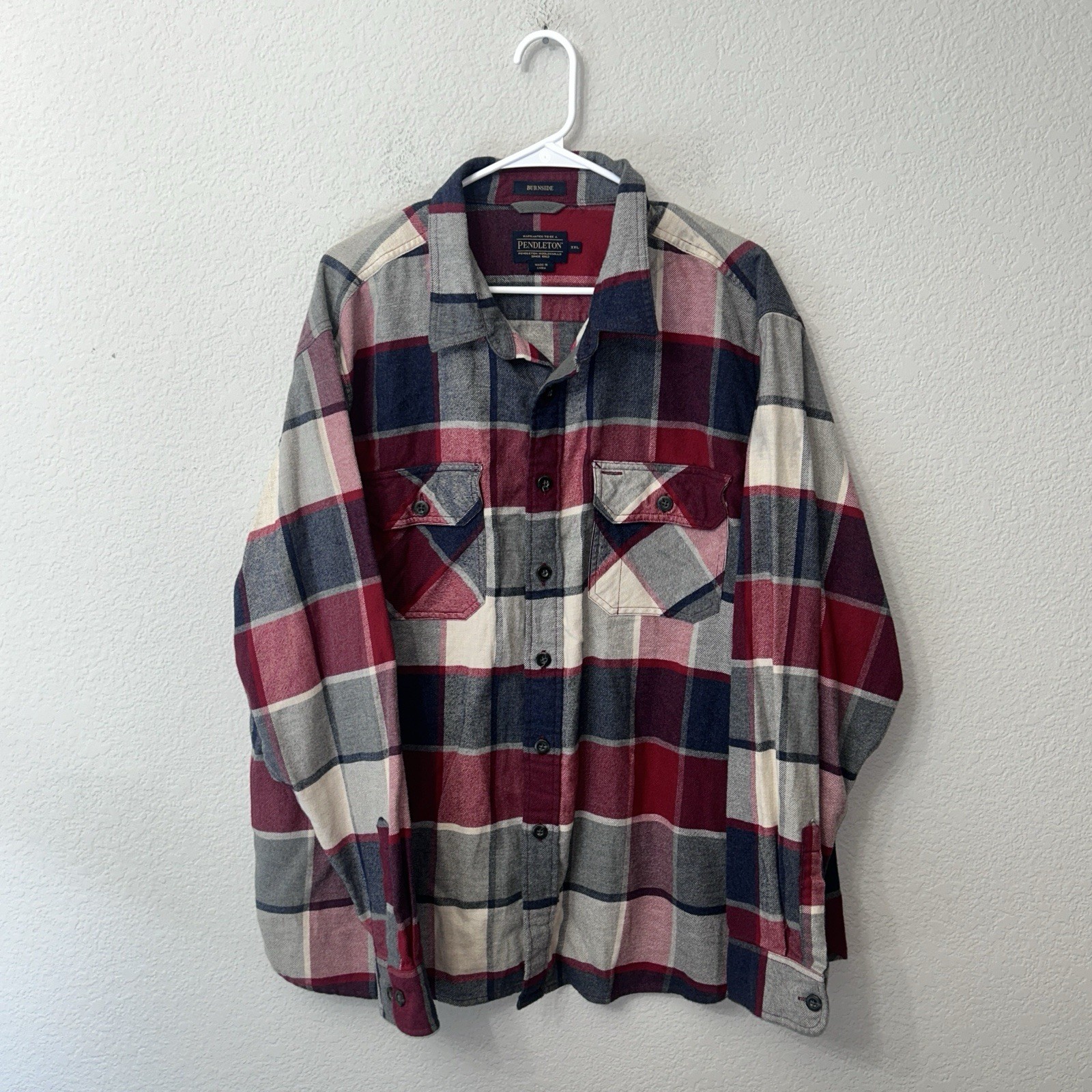 Pendleton Burnside Button Up Plaid Flannel Shirt … - image 1