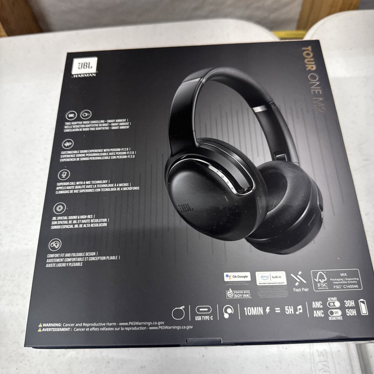 JBL Tour One M2 ブラック Free Shipping! JBL Tour One M2 Wireless Over-Ear Headphones
