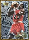 1995-96 FLEER METAL MICHAEL JORDAN SILVER SPOTLIGHT SP BASKETBALL CARD #13 READ