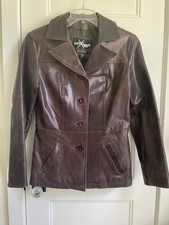 Women s Vtg Wilsons Maxima Brown Leather Jacket Medium