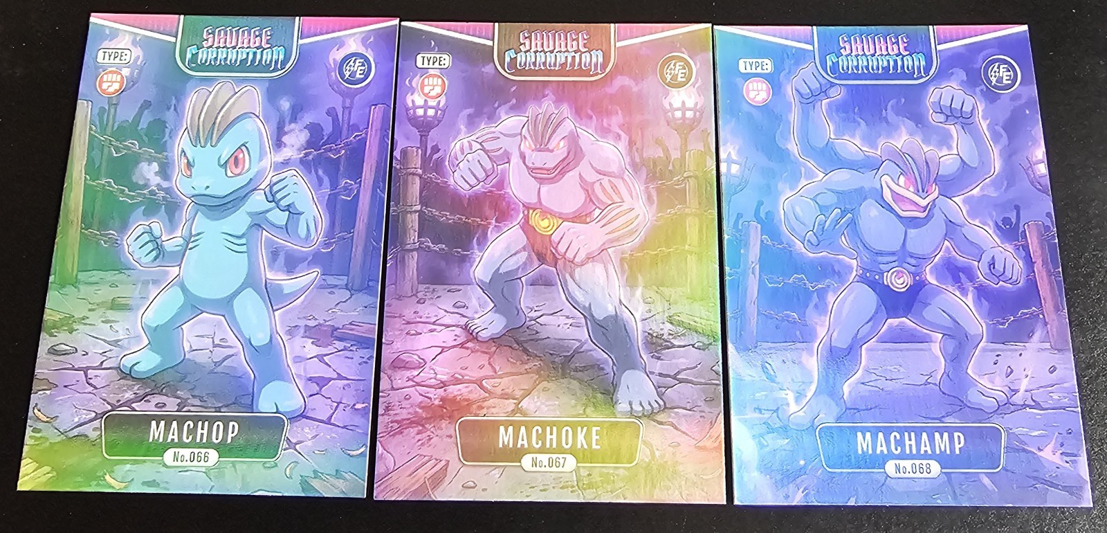 MACHOP X MACHOKE X MACHAMP LOT POKEMON SAVAGE CORRUPTION FLASH EDITION 2026 CCG