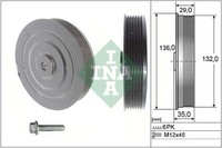 Schaeffler INA Riemenscheibensatz Kurbelwelle 544 0009 20 FüR Renault Kangoo FC0